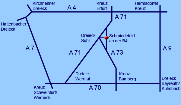 Lageplan Schmiedefeld